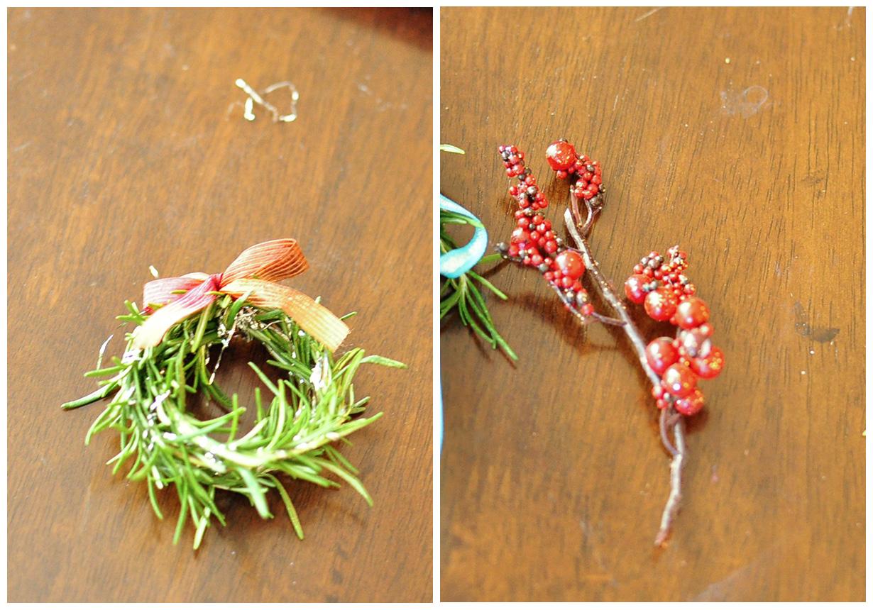 The cheese thief how to make a mini rosemary wreath