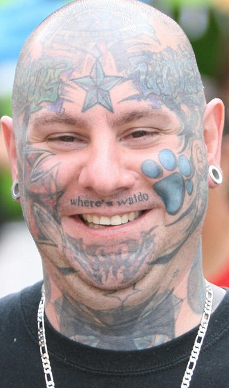 afrenchieforyourthoughts: face tattoos pictures gallery