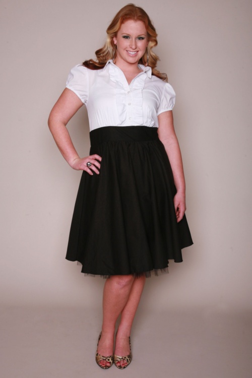 saia evasê para gordas