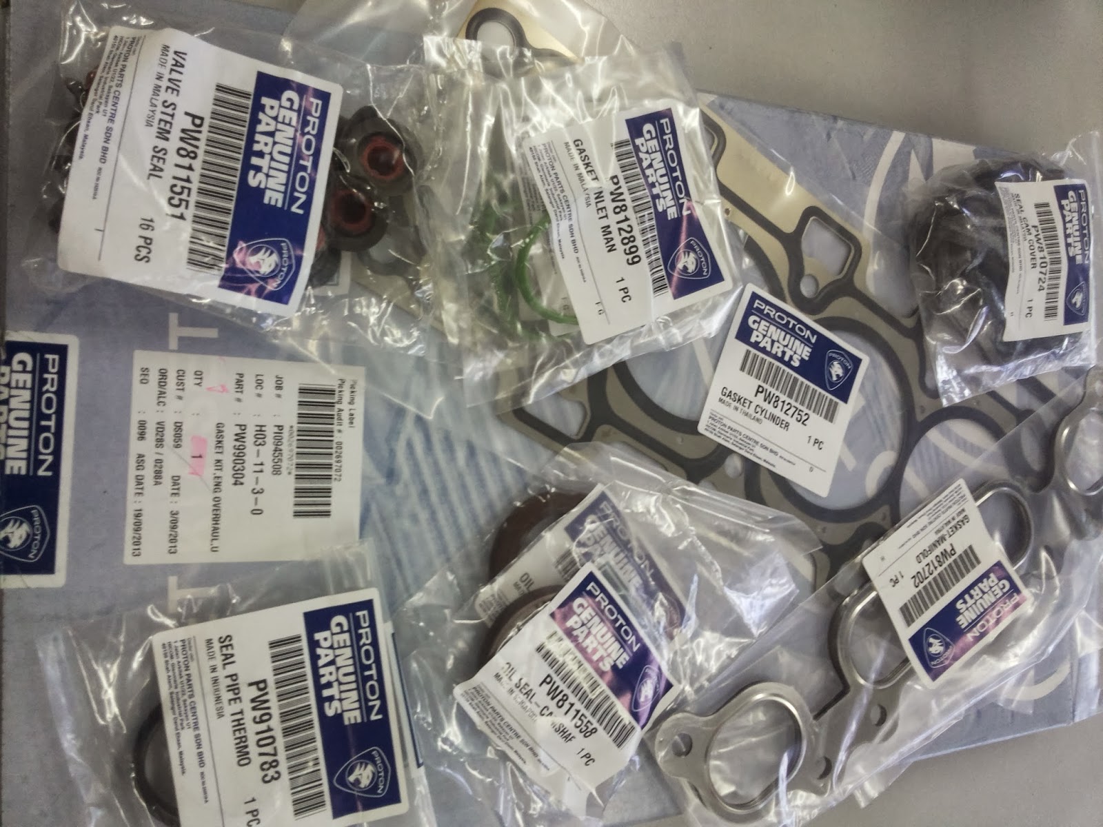 KP Gasket Proton Saga BLM, EXORA, PREVE Gasket Set