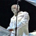 Kanye West Wears Crystal Maison Martin Margiela Mask At Revel Concert