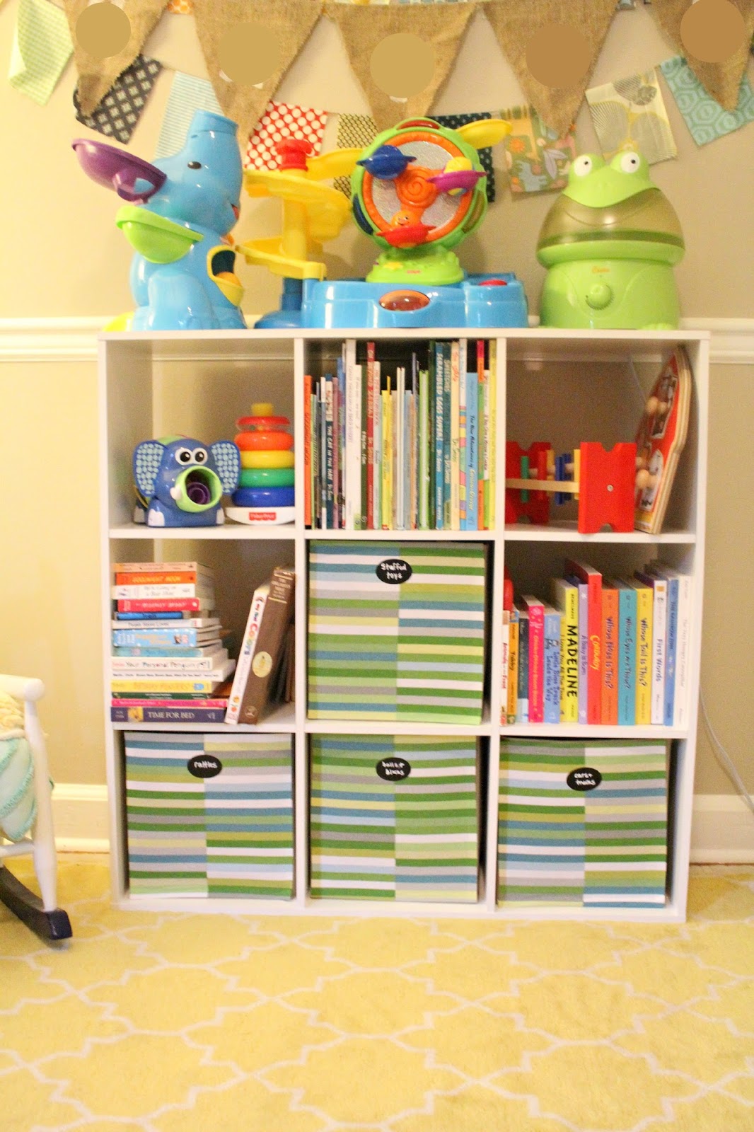 Ten June How to Spruce Up Cloth Storage Bins with Fabric