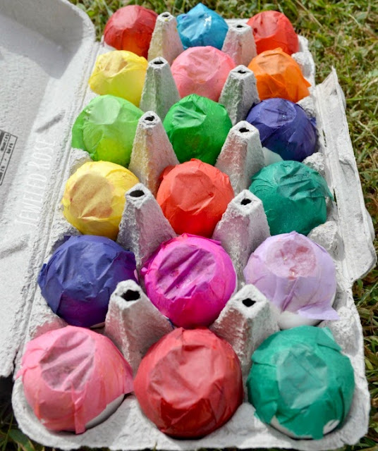 EchoPaul Official Blog Paint Filled Eggs on Canvas