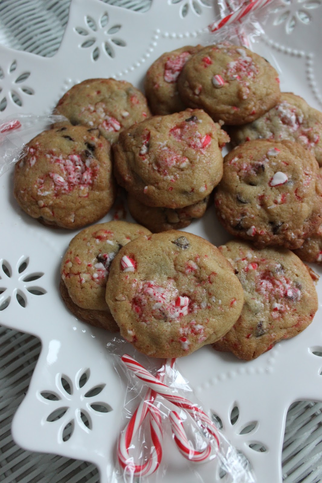 Preppy by the Sea Recipe Candy Cane Chocolate Chip Cookies