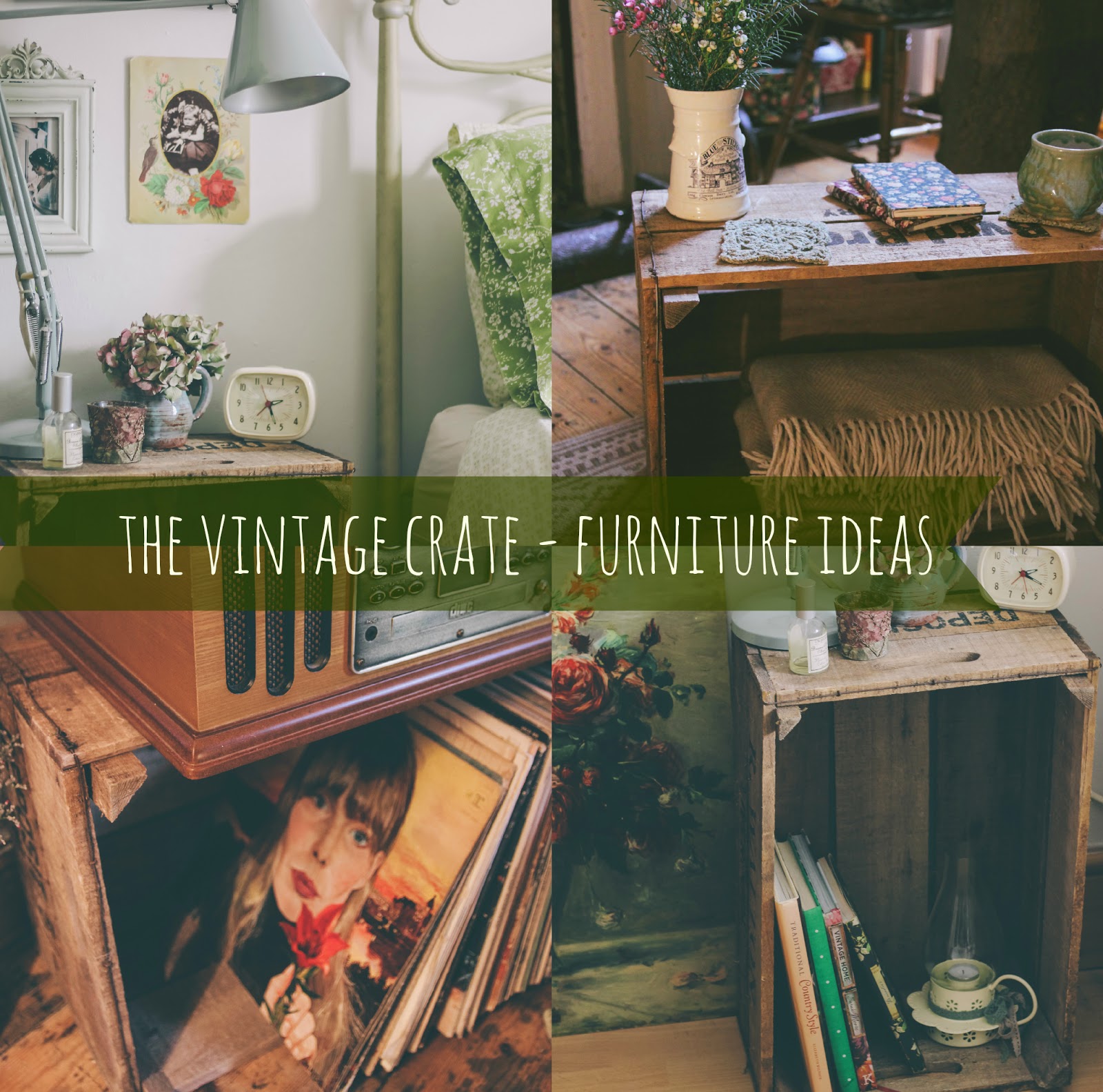 Vintage crate furniture ideas