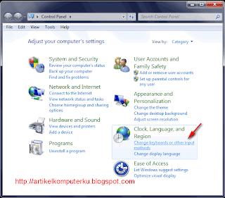 Cara install font arab dan setting bahasa arab di windows 7