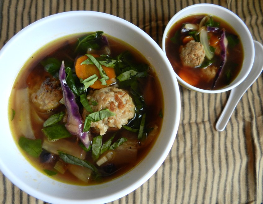 Kale Eats Vietnamese Meatball Soup