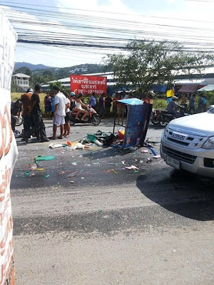 Motorbike accident on Koh Samui