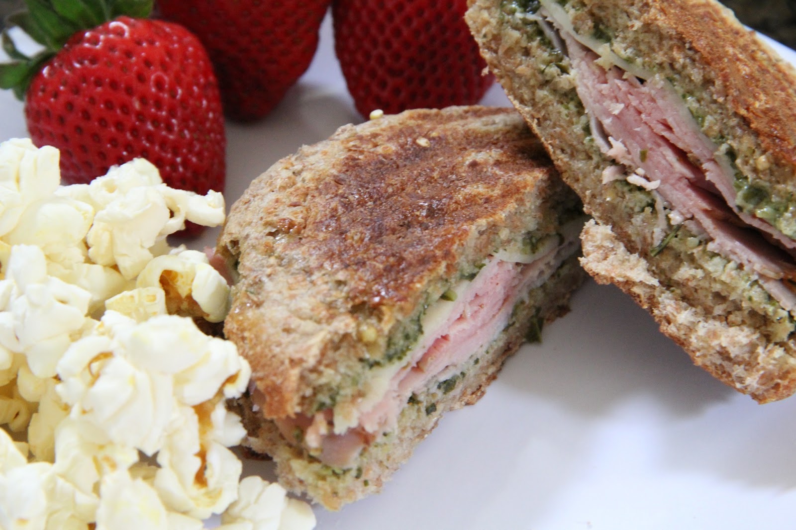 Lunch Ham & Swiss with Pesto Sandwiches Mix and Match Mama