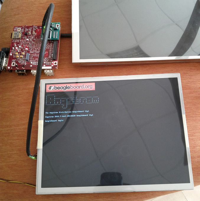 BeagleBoardXM with NEC LCD display Chalkboard Electronics