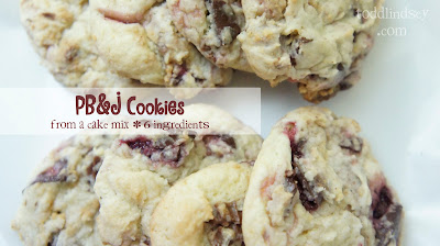 Peanut Butter and Jelly Cookies PB&J Cookie recipe