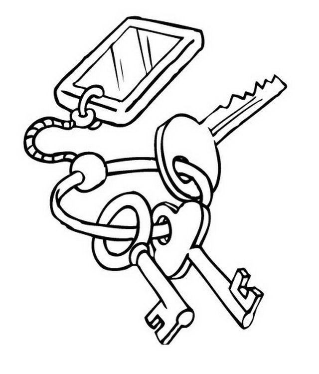 Coloring Pages Key : Free coloring pages of keys Coloring Pages Key : Free coloring pages of keys