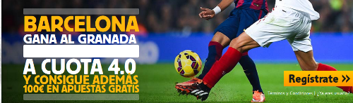 betfair Barcelona gana Granada cuota 4 liga mas 100 euros 28 febrero betfair Barcelona gana Granada cuota 4 liga mas 100 euros 28 febrero