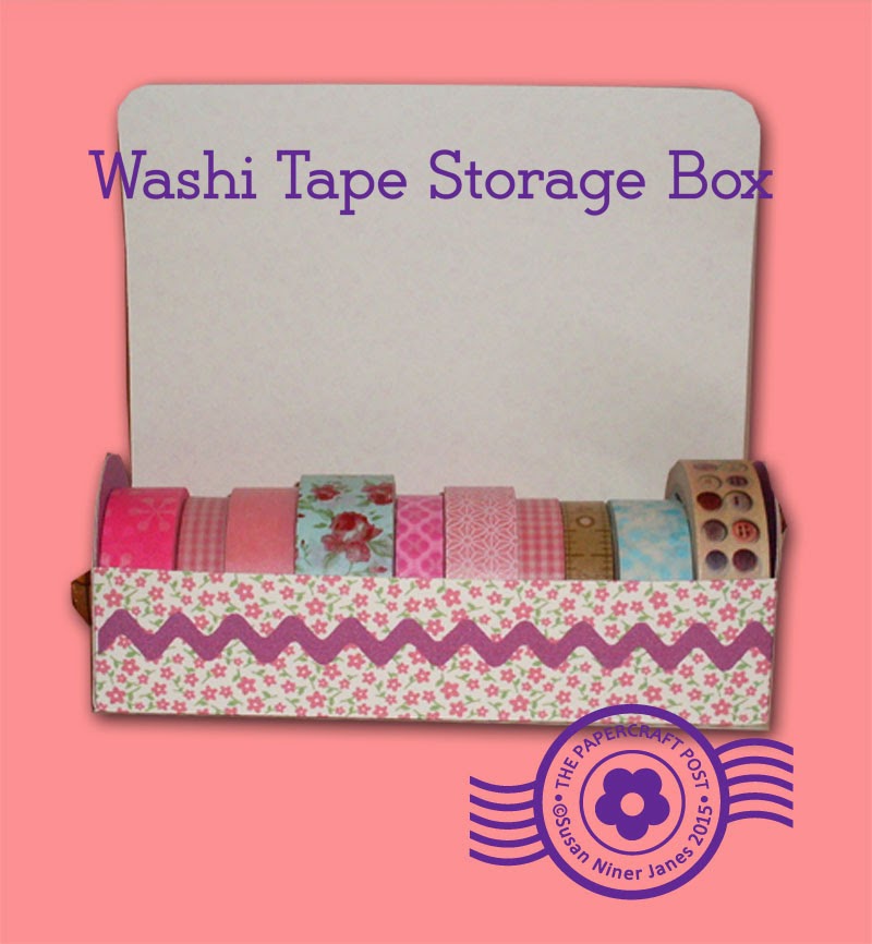 The Papercraft Post Washi Tape Storage Box Tutorial