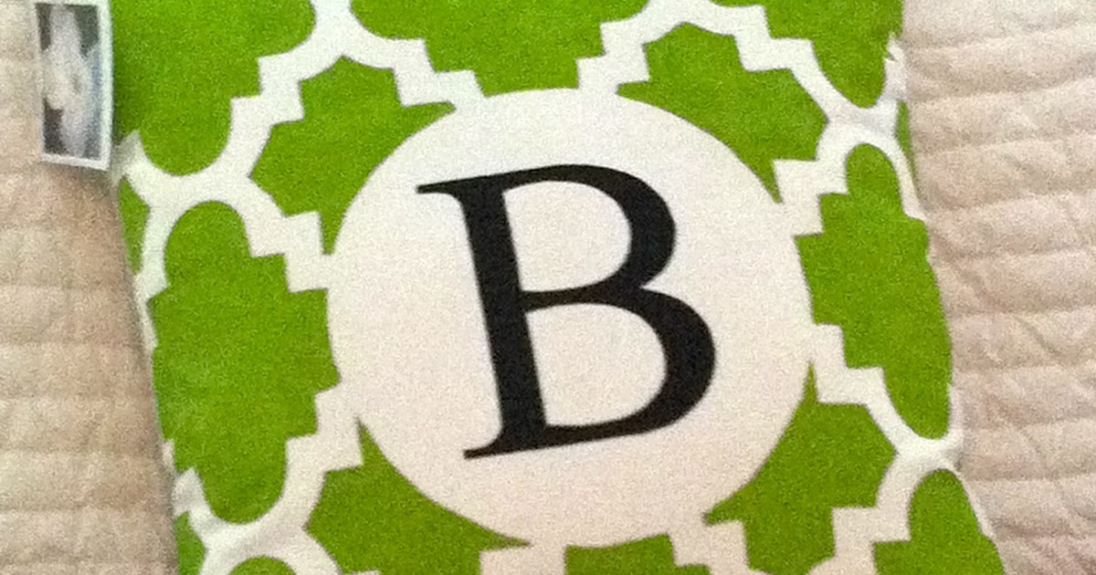 GraceAdkinsDesigns Small HandPainted Green Lattice Pillow