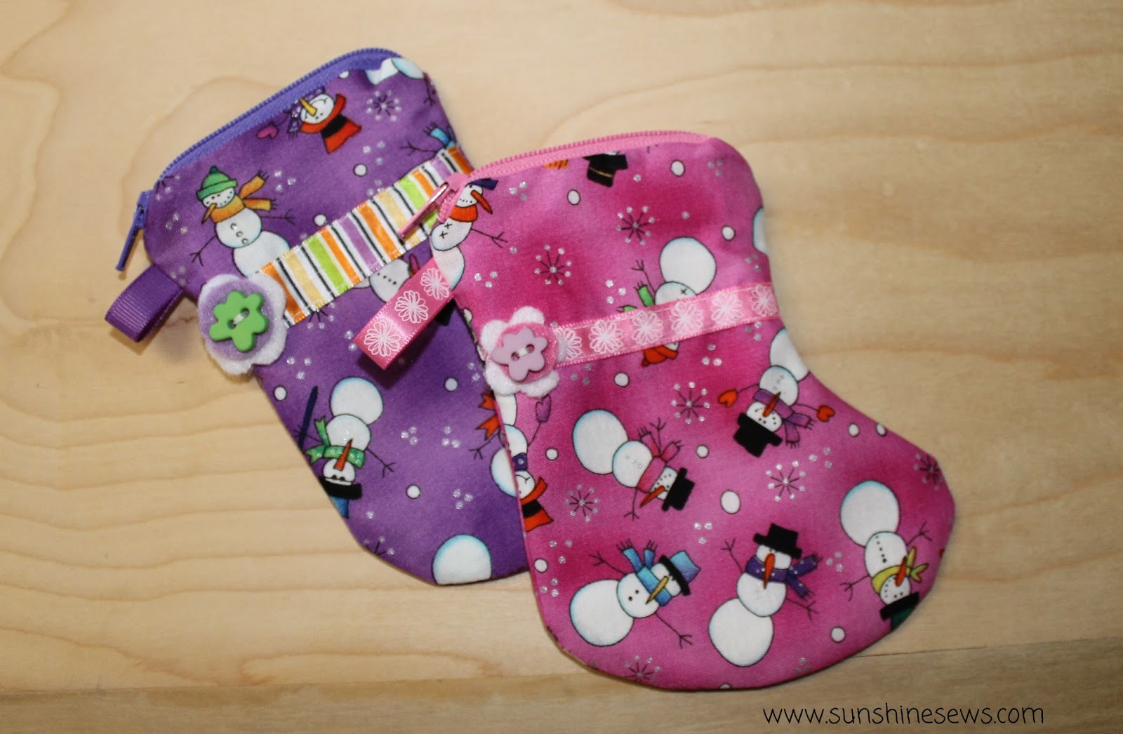 SunShine Sews... Zipper Pouch Stockings