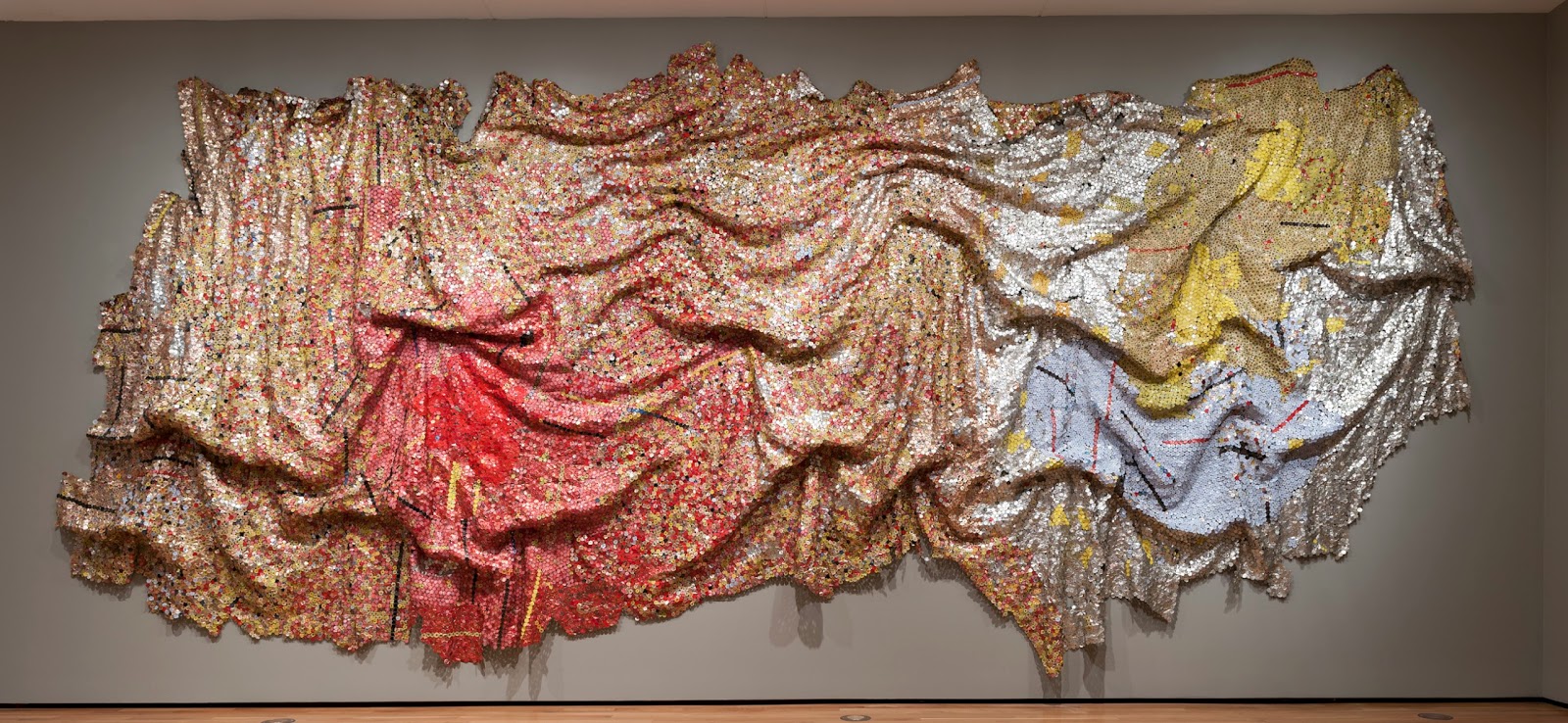 N e e d l e p r i n t Cloths of Gold & Silver? El Anatsui at The Royal