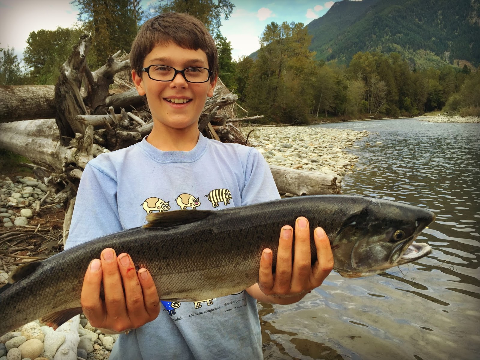 Marblemount Homestead Fishing fever, or "Why my sons hugged their