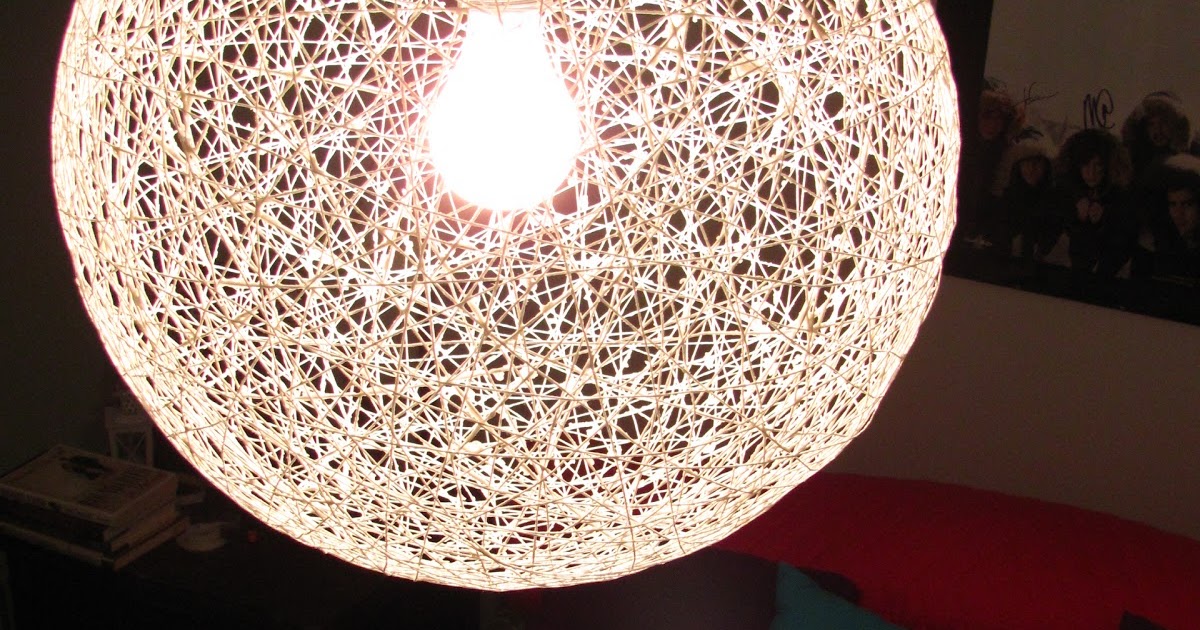 Carey Creates DIY String Chandelier