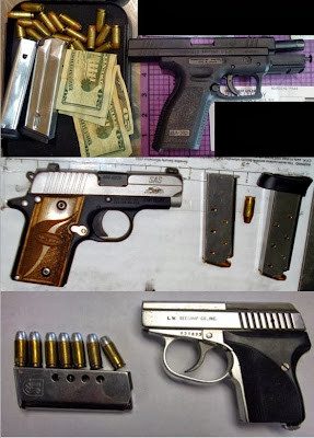 Guns Discovered at (Top to Bottom) SMF, SAT, JAN