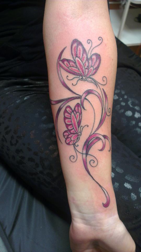Tattoo Bloemen En Vlinders Bloemen