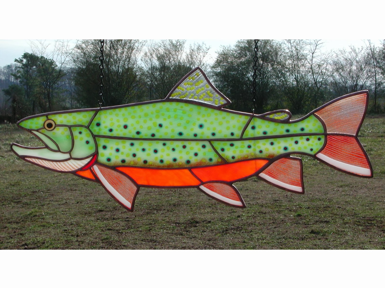 Troutrageous! Fly Fishing & Tenkara Blog Stained Glass Taxidermy