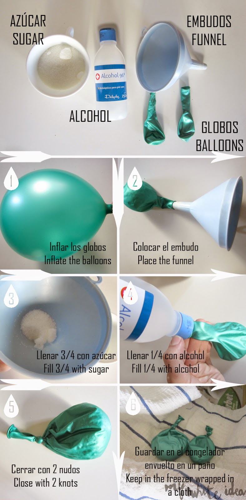 ANTIPUFF EYE BALLOONS DIY MY WHITE IDEA DIY