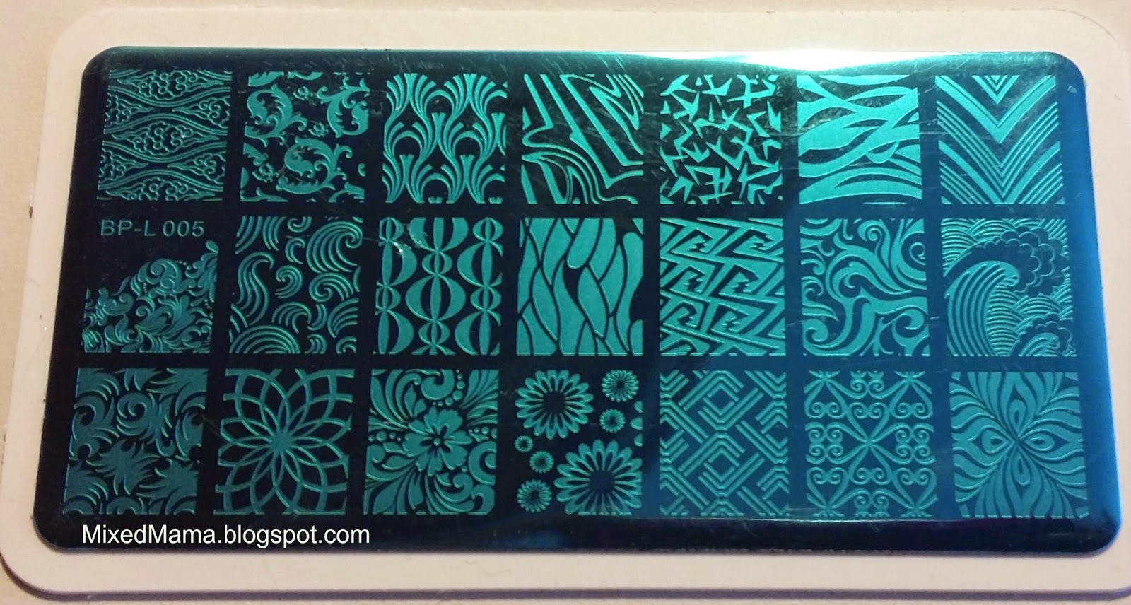 MixedMama Born Pretty Store's Nail Stamping Plate BPL005 Review