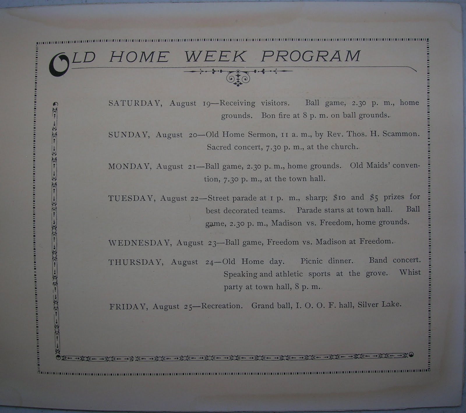 Heirlooms Reunited 1905 Old Home Week of Madison, New Hampshire, 70