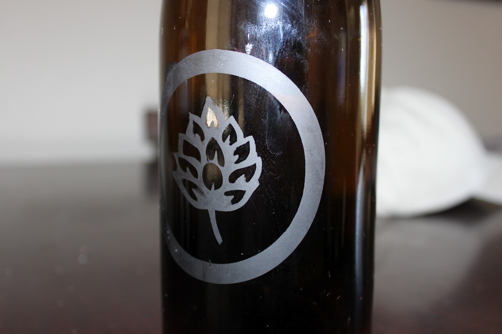 Lewybrewing Glass Bottle Etching