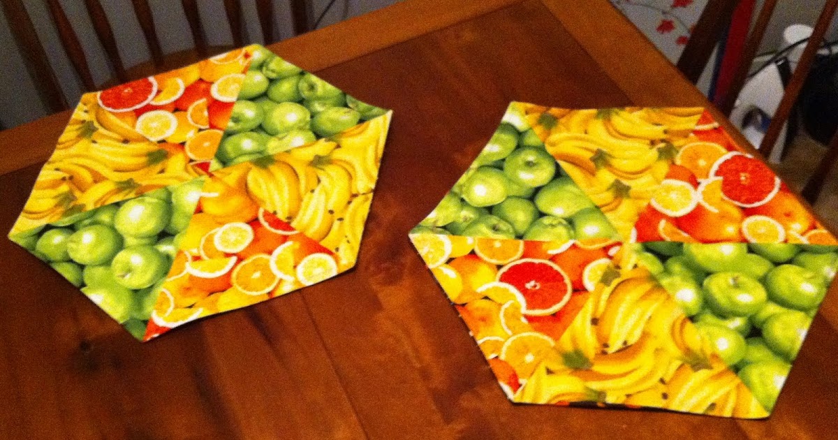 Lauren's Quilts Hexagon Placemats!