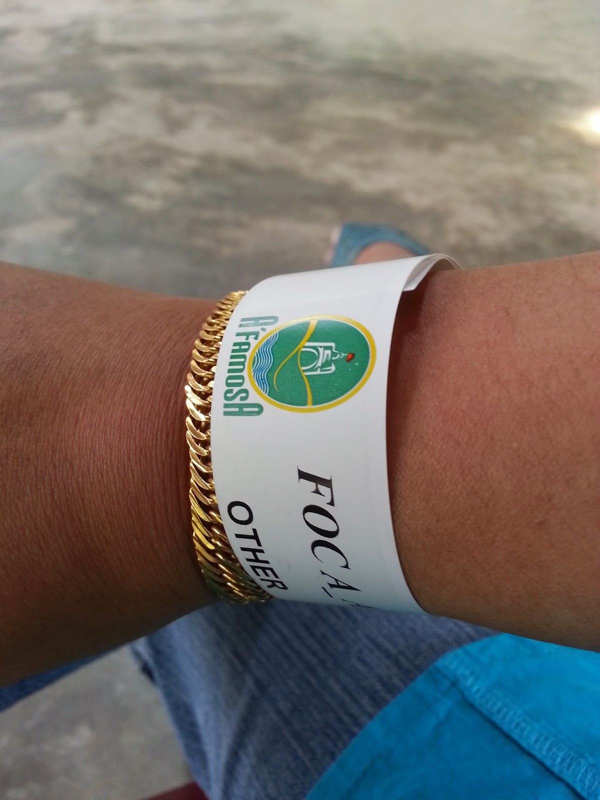 Tag Masuk A Famosa WaterPark Tanda di benarkan masuk