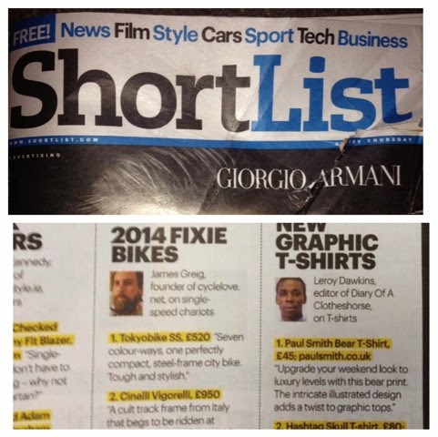 featured and contributed in the Shortlist Magazine