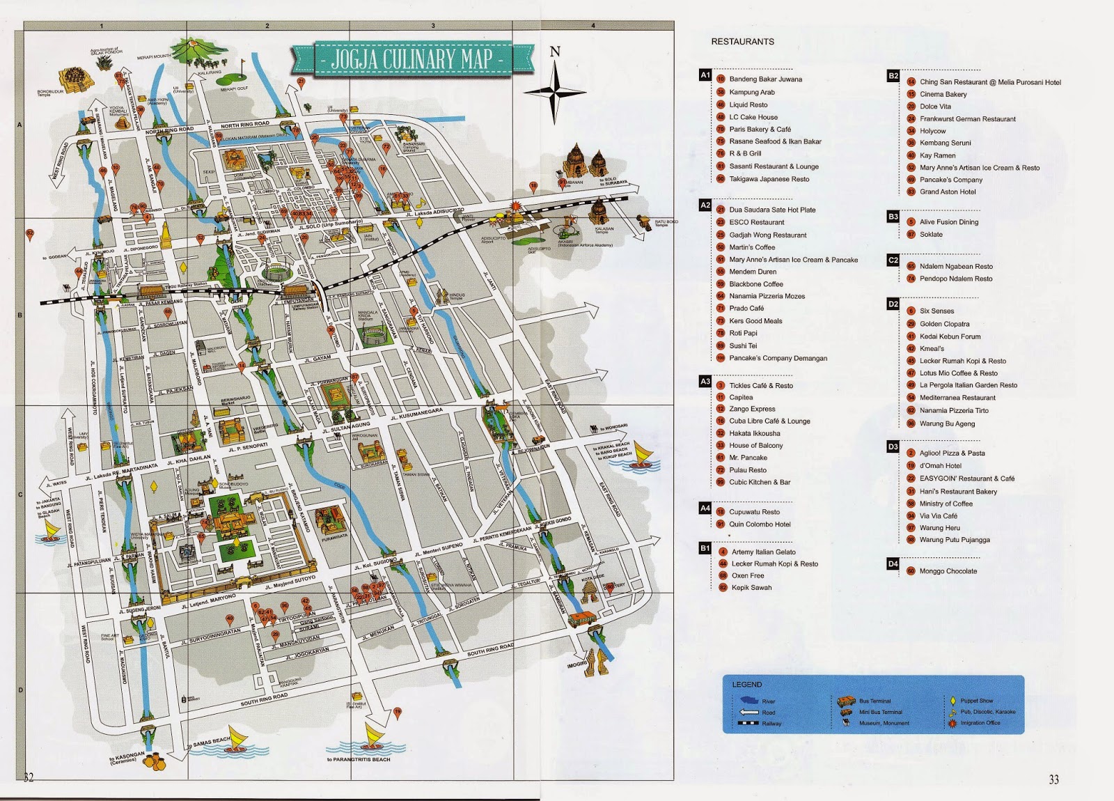 Budaya Adat Indonesia: Jogja Culinary Map | Peta Kuliner di Jogja