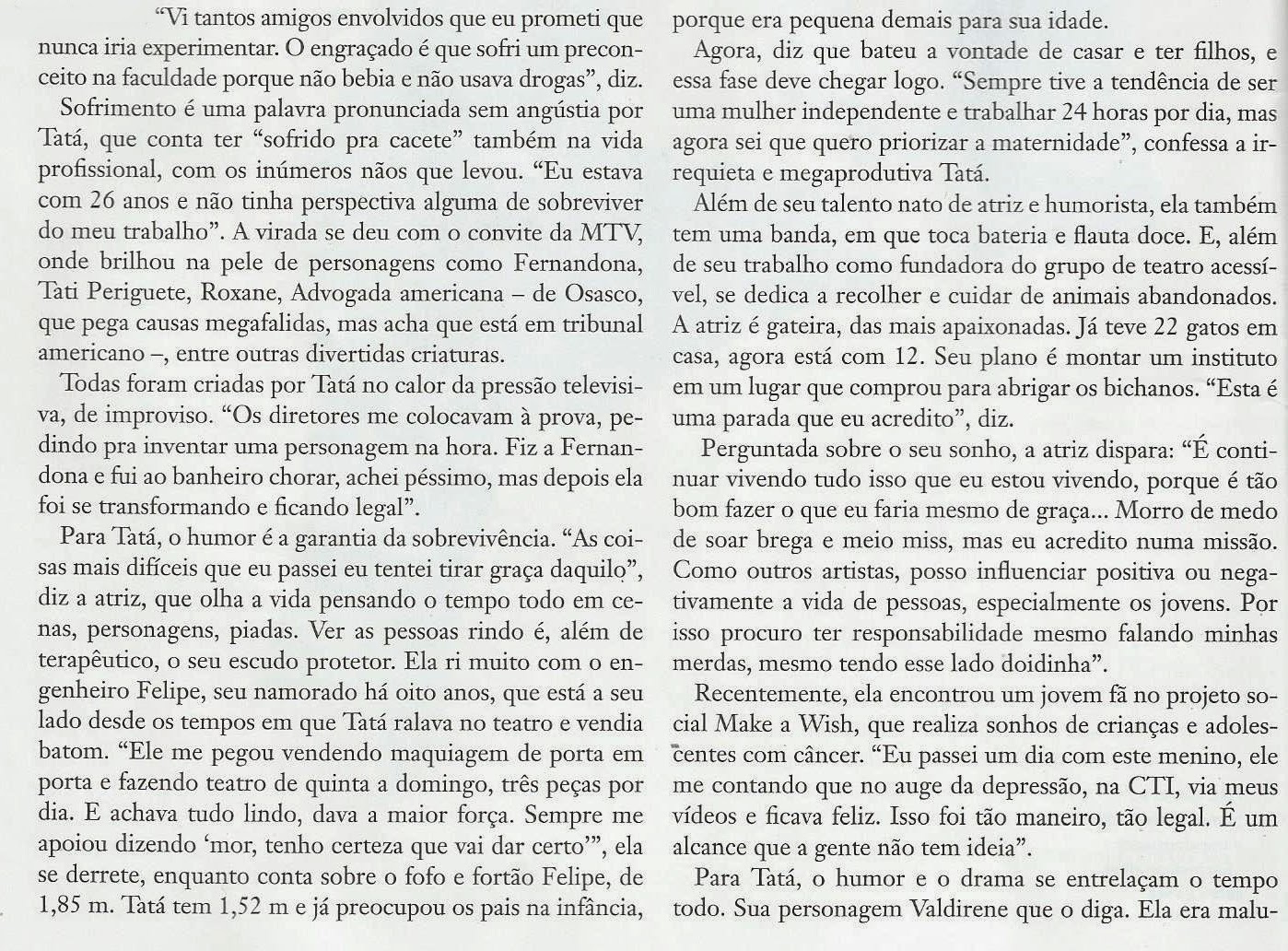 A Outra Face de Tatá Werneck