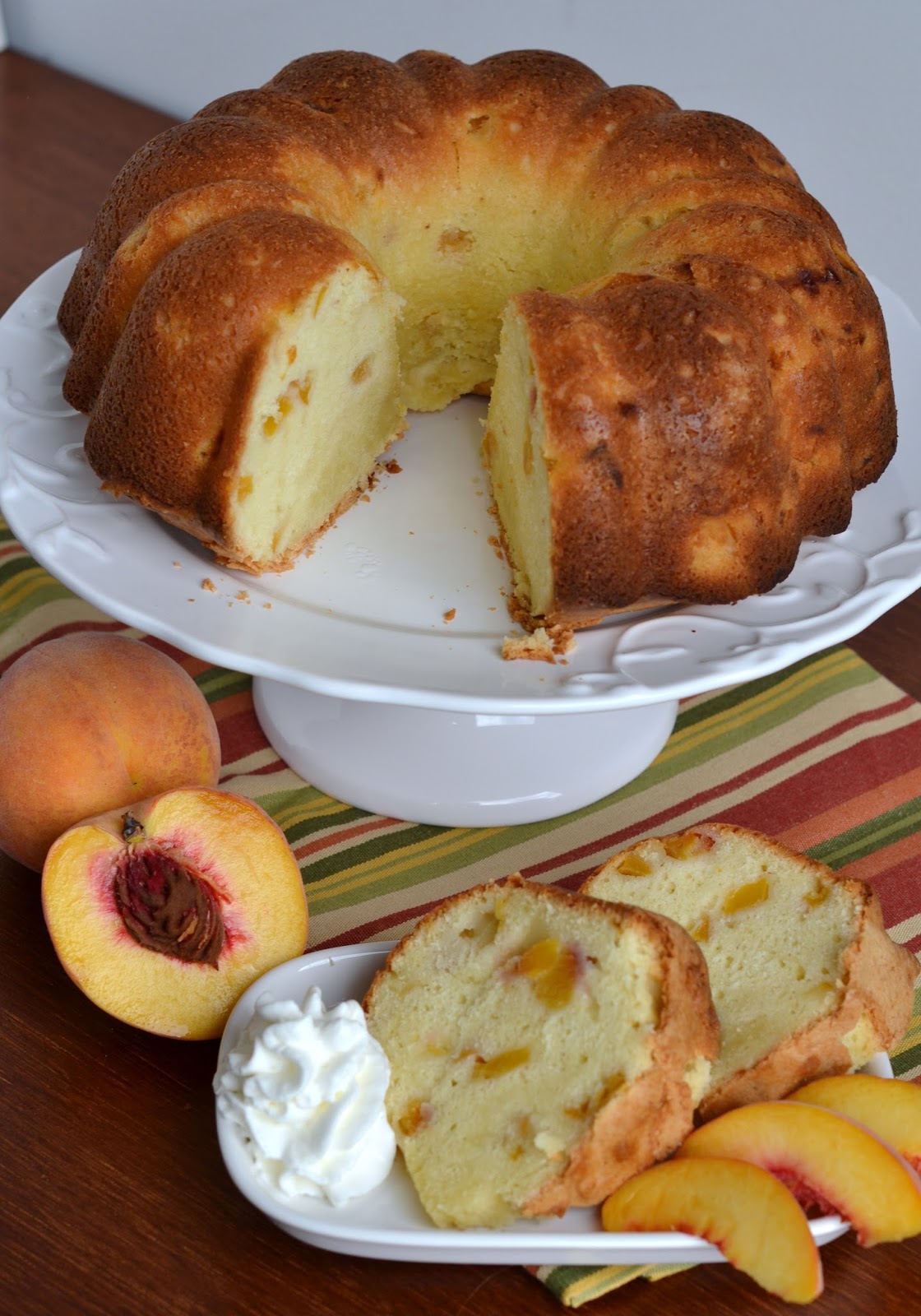 bonbons & biscotti Peaches and Cream Pound Cake
