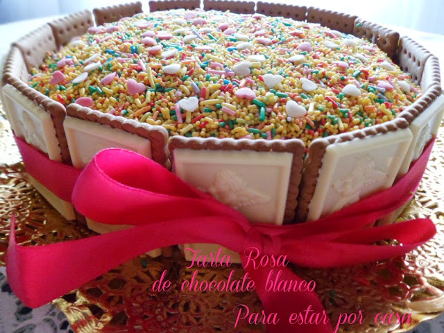 Tarta Rosa De Chocolate Blanco
