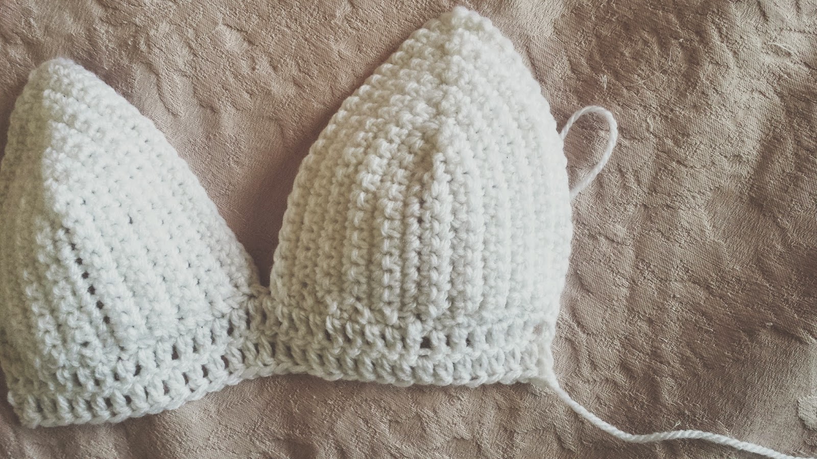 From A Thread: How To Crochet A Simple Bralette / Crop Top Pattern