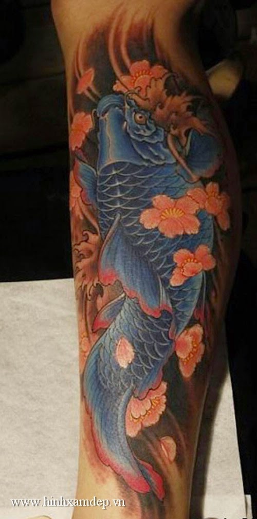 Hình xăm cá chép đẹp - 9