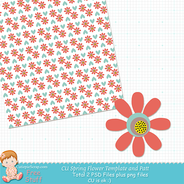 Free CU Flower and patt Template CutiepiePri+copy