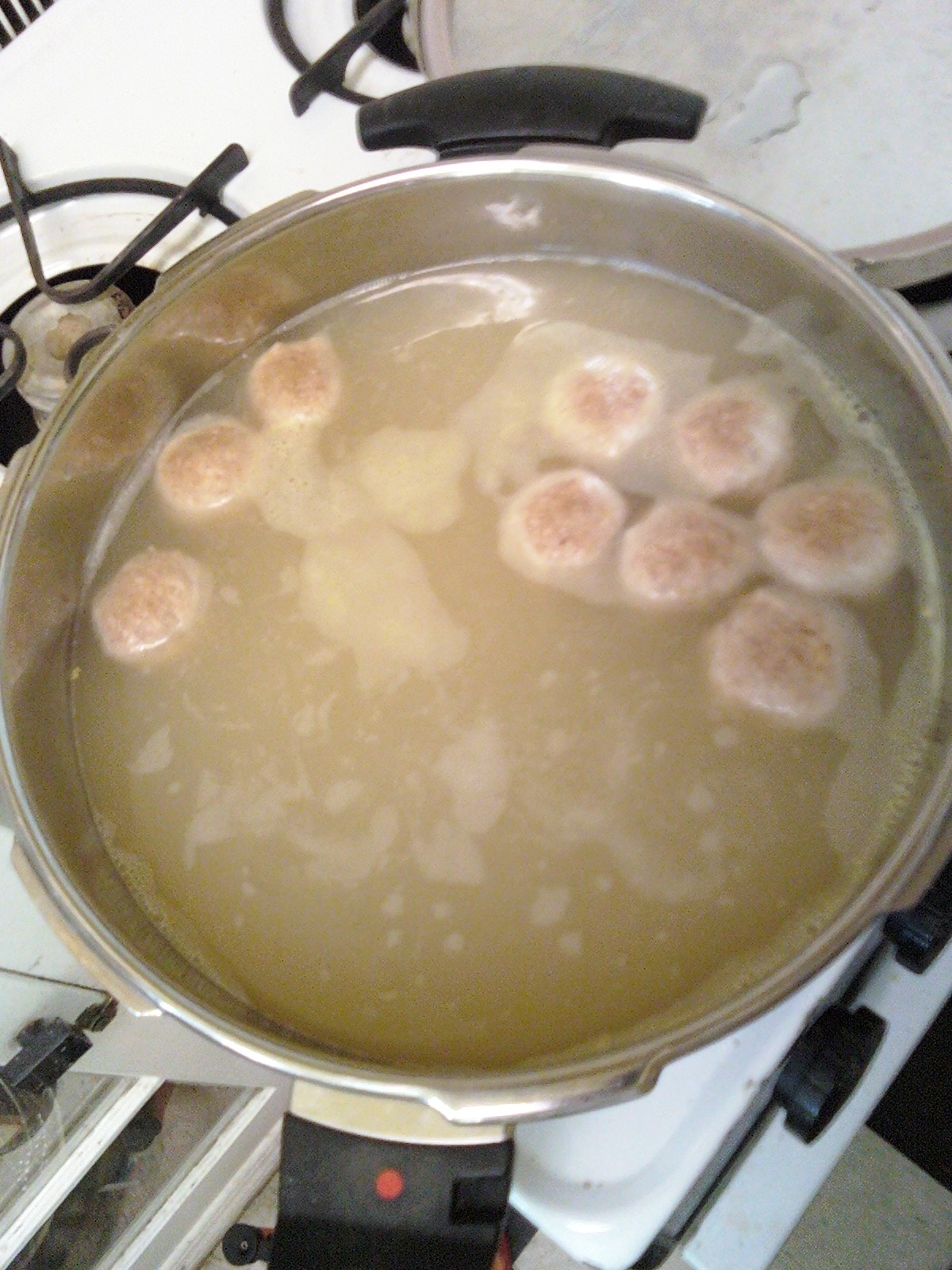 Fissler Foodies Whole Wheat Matzoh Balls in the Pressure Cooker