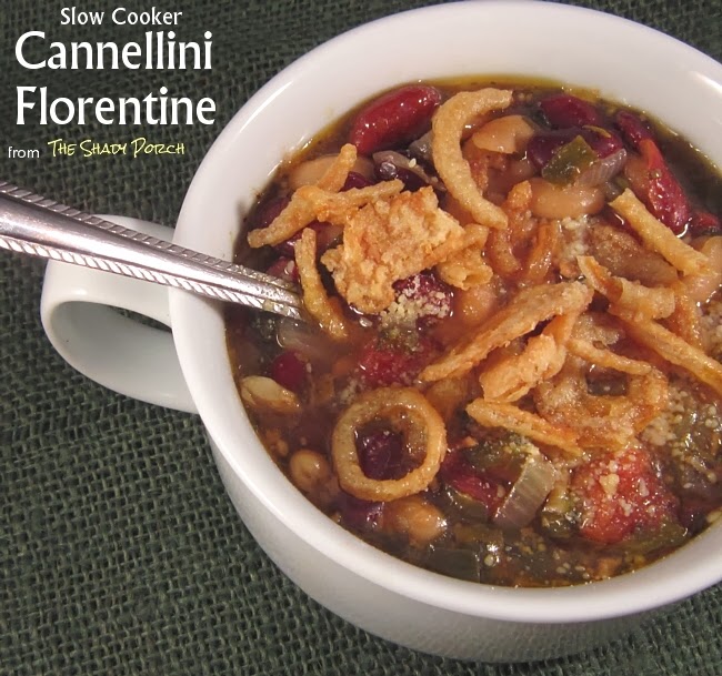 serving of cannellini florentine with crispy french-fried onions serving of cannellini florentine with crispy french-fried onions