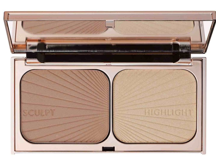 Glitter Lips Makeup W7 Hollywood Bronze & Glow Dupe for Charlotte