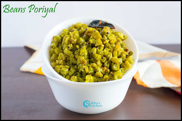 Beans Poriyal Beans Poriyal
