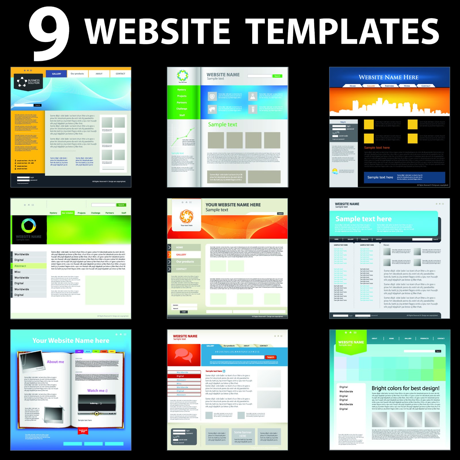 Create Web Page Templates