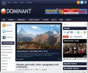 Dominant Blogger Template