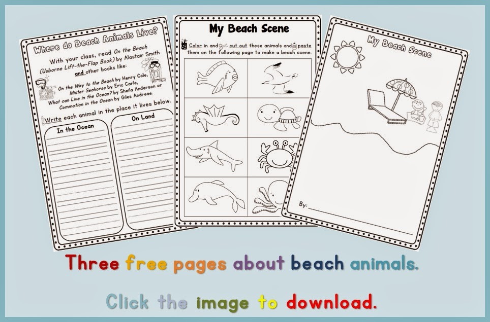 FREE PDF sea animal writing pages Clever Classroom FREE sea animal writing pages Clever Classroom