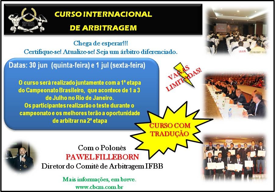 C.S.F.F.: Curso Internacional de Jueces - I.F.B.B. C.S.F.F.: Curso Internacional de Jueces - I.F.B.B.