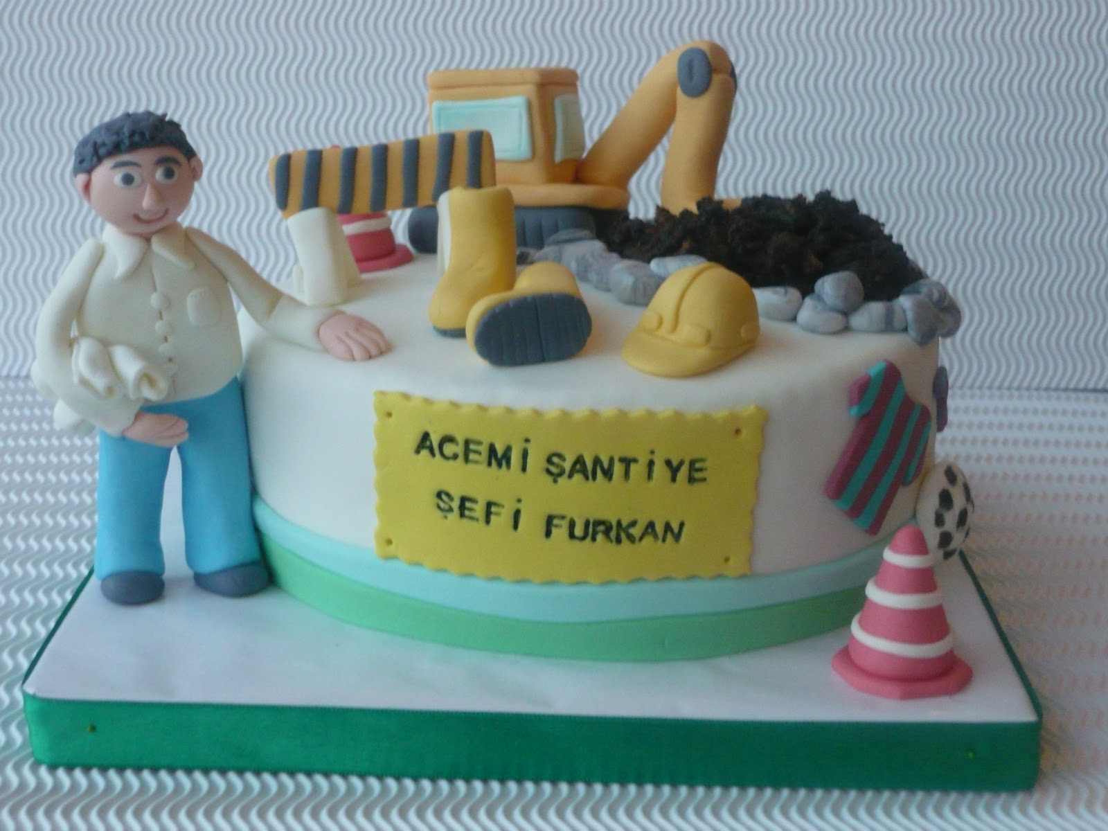 Pamuk Prenses Butik Pasta İnşaat Mühendisi Pastası