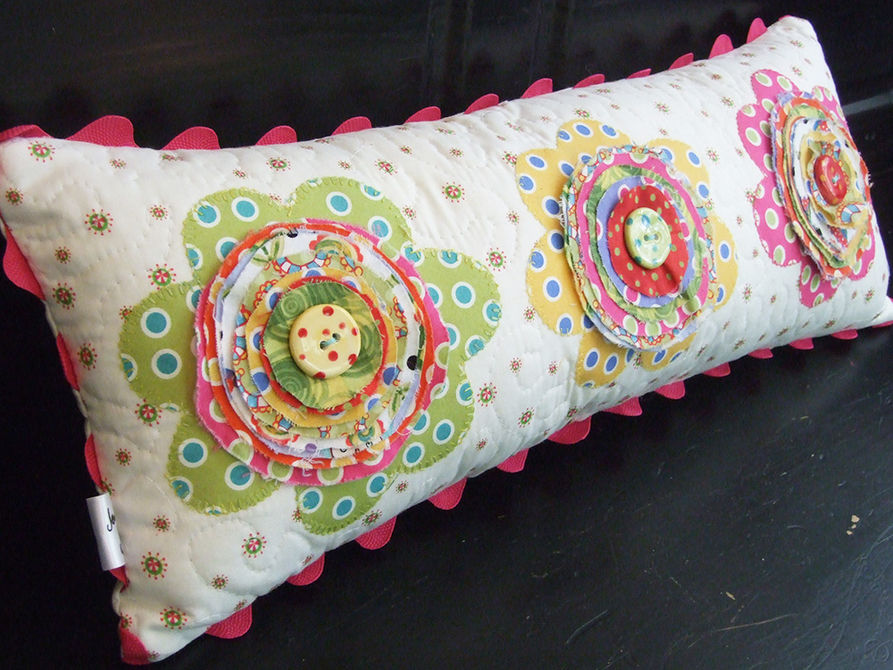 Shabby Chic Flower Pillow Tutorial Therm O 